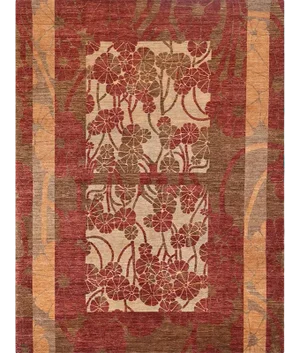 Handwoven Japanese Style Area Rug 9'3" X 12'0"