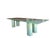 Architectural large-scale postmodern dining table by Serenissimo, Italy, 1987, accompanied by original manufacturer...
