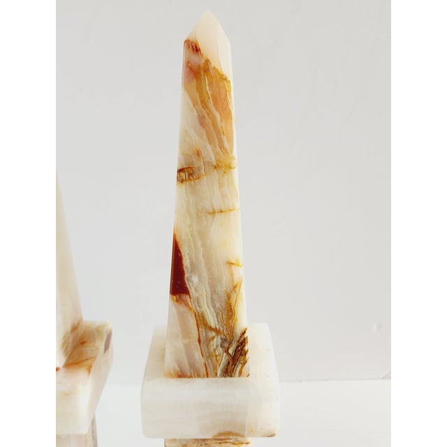 Decorative Onyx Obelisks-A Pair For Sale - Image 9 of 11