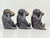 Figurative Vintage Cast Brass 3 Wise Monkeys For Sale - Image 3 of 11