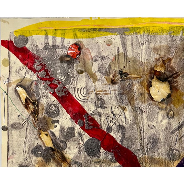 Paint Marty Greenbaum, Pop Art Brut Collage Mixed Media Print, Painting, Burning, Tape, Marty Greenbaum For Sale - Image 7 of 15