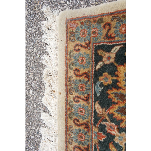 Late 20th Century Floral All Over Traditional Oriental Indo Agra Area Rug For Sale - Image 9 of 11
