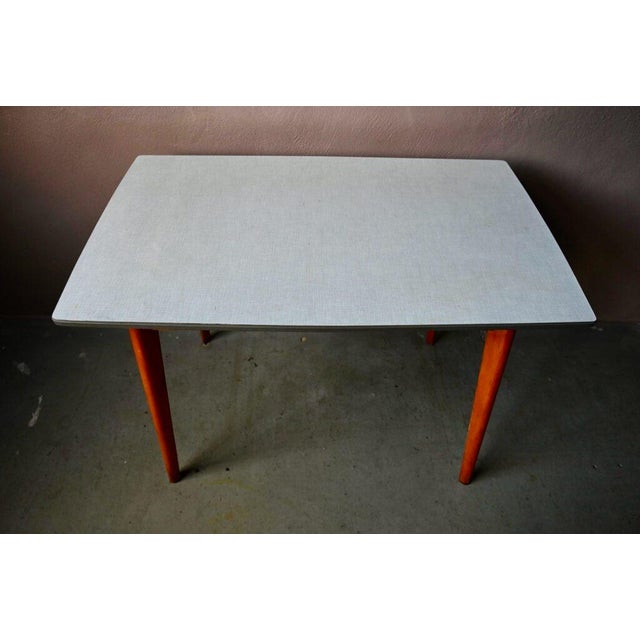 1960s Vintage Formica Table with Compass Legs, 1960s For Sale - Image 5 of 18