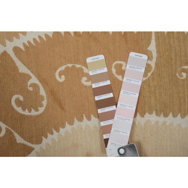 Vintage Suzani Wall Hanging Decor With Neutral Color For Sale - Image 9 of 11