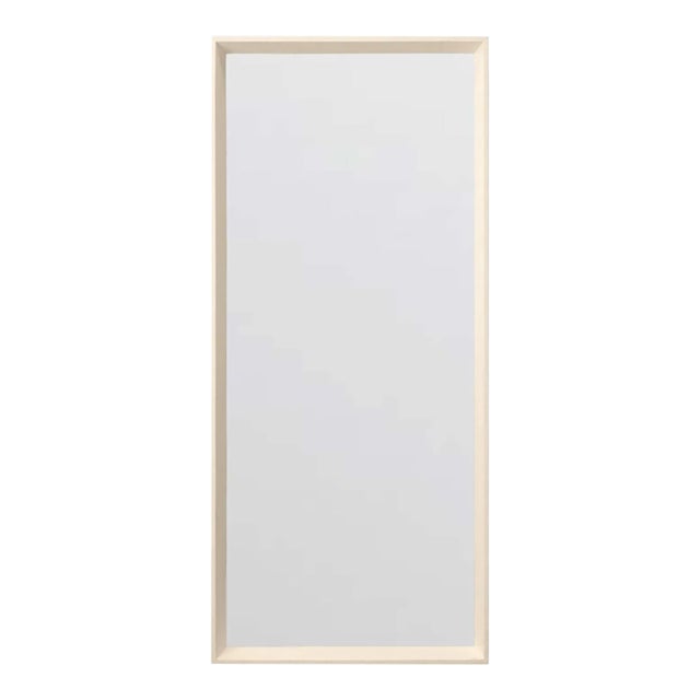 Made Goods David Faux Shagreen Mirror – Ivory Finish – New in Box (Retail $1640) For Sale