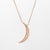 Modern Mid 20th Century Opal Diamond Crescent Moon Pendant 14k Gold Celestial Jewelry Estate Fine For Sale - Image 3 of 4