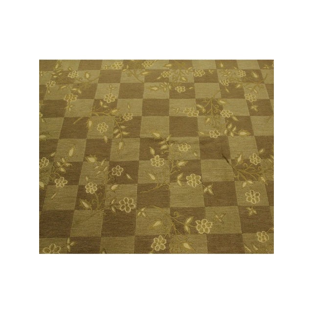 Handwoven Modern Nepali Area Rug 6x9 For Sale - Image 9 of 9