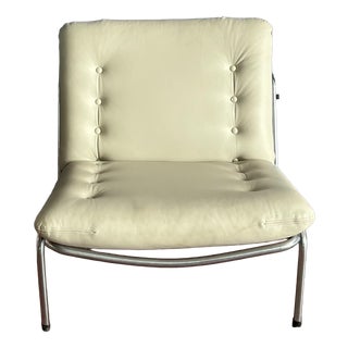 Kyoto SZ07 Beige Leather Chair by Martin Visser and Walter Antonis for T Spectrum, 1969 For Sale