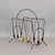 Black Vintage Wire Magazine Rack, 1970 For Sale - Image 8 of 8