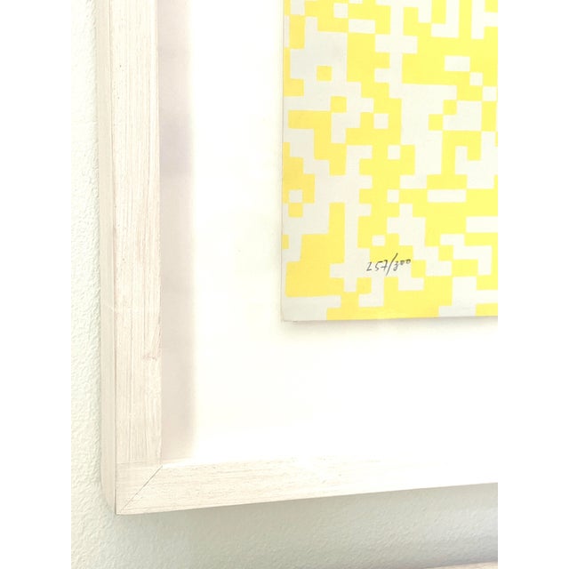 François Morellet, Composition in Yellow and White, 1977, Serigraph, Framed For Sale - Image 6 of 7