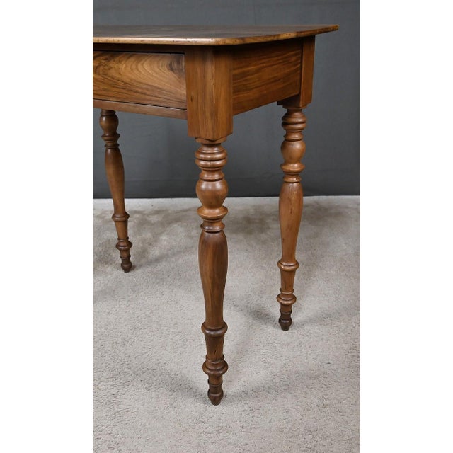 Wood Small Louis Philippe Style Walnut Desk, 19th Century For Sale - Image 7 of 15