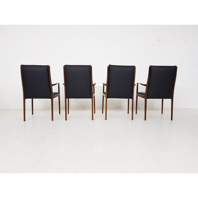 Danish Rosewood Dining Chairs, 1950s, Set of 4 For Sale - Image 3 of 11
