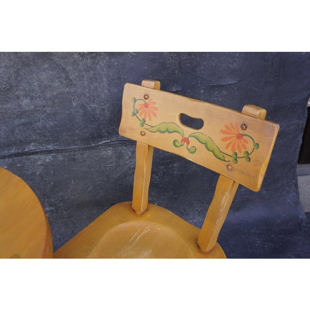 Monterey Furniture 1930s Original Monterey Cafe Set For Sale - Image 4 of 9
