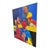 Large contemporary figural painting executed in acrylic on canvas. The composition features a group of stylized figures...