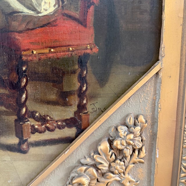Late 19th Century Attributed to Jacob Taanman Oil Painting Leicester Oldenbarnevelt For Sale - Image 4 of 14