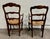 Brown Antique French Country Style Louis XV Style Ladder Back Rush Seat Arm Chairs For Sale - Image 8 of 10