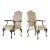 A Pair Vintage Rococo Style Open Armchair For Sale