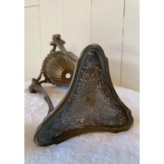 Vintage Empire Style Brass Goat or Ram Heads Incense Burner For Sale - Image 9 of 12