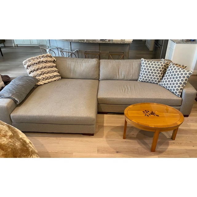 Mid-Century German Biedermeier Style Light Wood Marquetry Coffee Table For Sale - Image 9 of 11