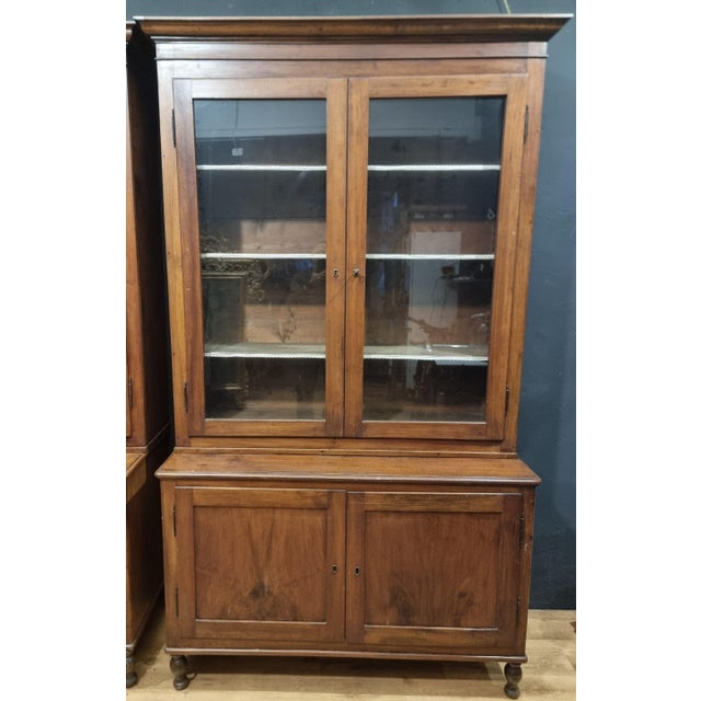 Vintage Walnut Bookcases, 1840, Set of 2 For Sale - Image 3 of 12