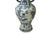 Oriental Distressed White Blue Relief People Motif Porcelain Art Vase For Sale - Image 10 of 15