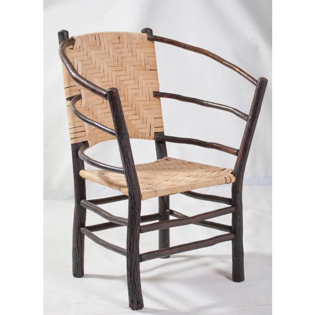 Pair Vintage Old Hickory Barrel Chair Style Andrew Jackson For Sale - Image 10 of 18