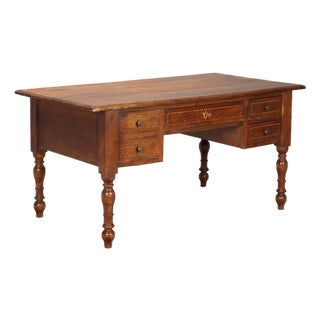 Italian Writing Desk in Walnut For Sale
