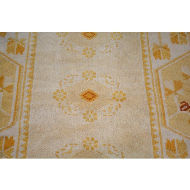 1950s Vintage Turkish Anatolian Hand Knotted Wool Rug, 3'x4'6'' For Sale - Image 5 of 5