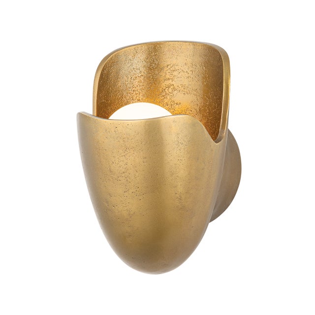 2020s Hudson Valley Lighting Bideford 5.5 in. 1 Light Wall Sconce in Aged Brass Finish For Sale - Image 5 of 5