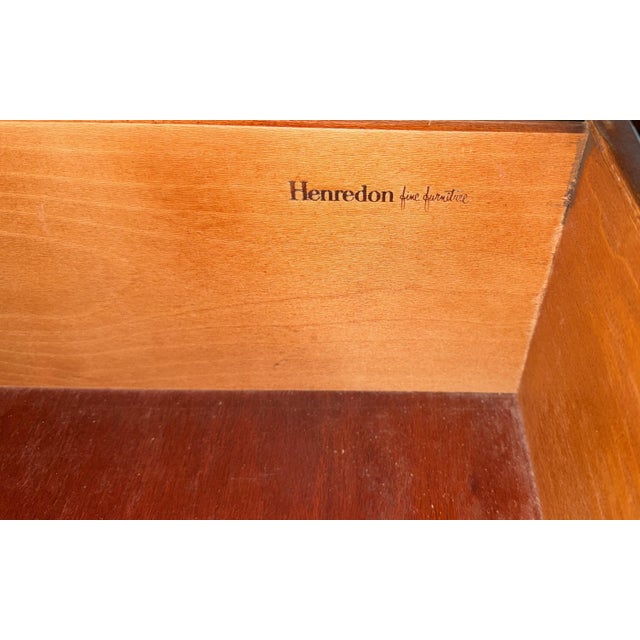1970s Henredon Fine Furniture Campaign Pair of Armoires For Sale - Image 9 of 9