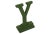 Shabby Chic Green Vintage Letter "Y" For Sale - Image 3 of 3