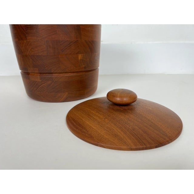 Danish Teak Ice Bucket by Esb Denmark For Sale - Image 11 of 13