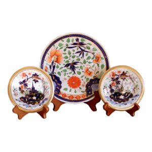 Early 19th Century Coalport Imari Plates - Set of 3