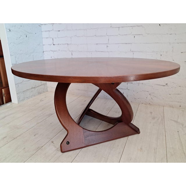Wood Mid-Century Modern Danish Sunburst Coffee Table by Soren Georg Jensen for Kubus, 1960s For Sale - Image 7 of 13