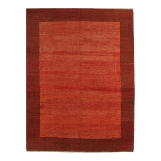 Vintage Hand-Knotted Persian Gabbeh Rug 8'10" X 11'8" For Sale