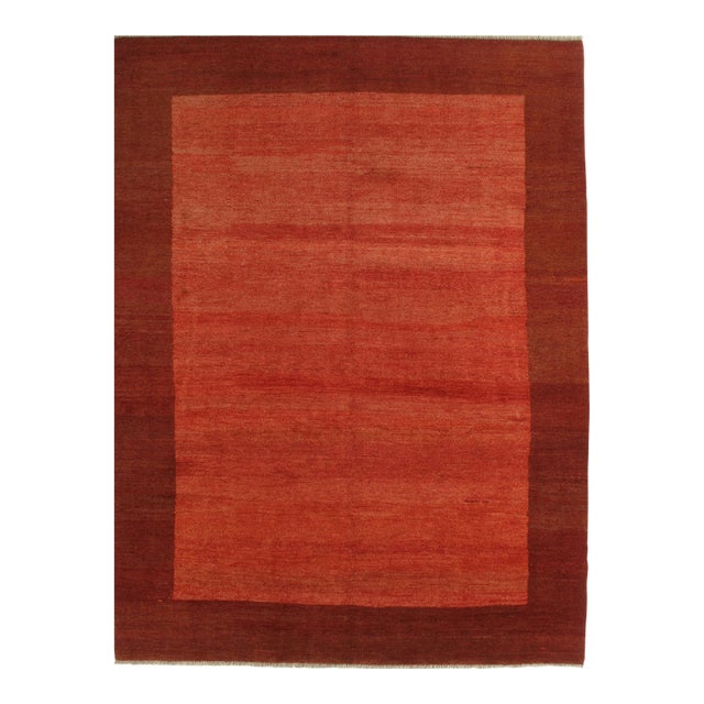 Vintage Hand-Knotted Persian Gabbeh Rug 8'10" X 11'8" For Sale