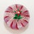 Paul Ysart Poinsettia on a Pink & White Latticino Ground Glass Paperweight For Sale - Image 4 of 10