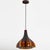 Flower-Shaped Opaque Brown Glass Pendant Lamp from Peill & Putzler, Europe, 1970 For Sale - Image 10 of 18