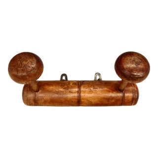 Antique French Faux Bamboo Wall Rack For Sale