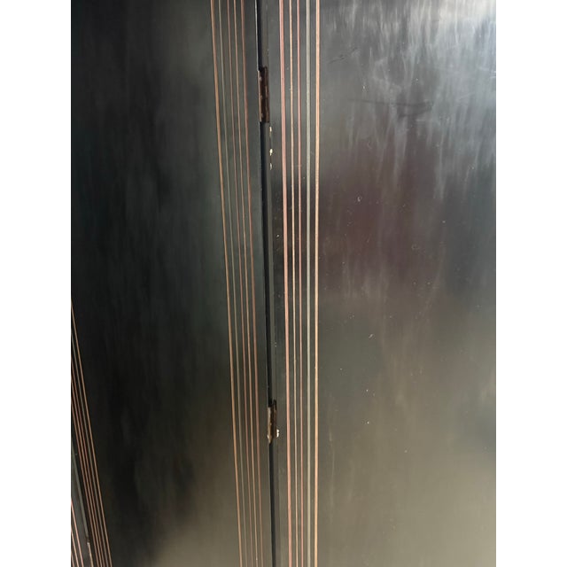Black 1980s Trompe l'Oeil Architectural Folly Four Panel Screen - Piero Fornasetti Homage For Sale - Image 8 of 12
