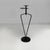 Italian Modern Coffee Table with Ashtray in Black Metal and Glass, 1980s For Sale - Image 4 of 18