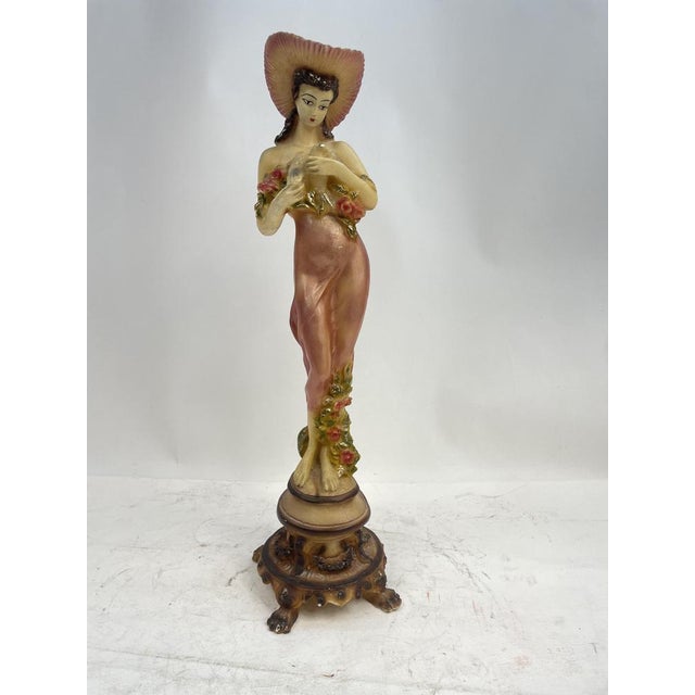 Decorative Figurine Depicting a Floral Woman, 1960s For Sale - Image 10 of 10