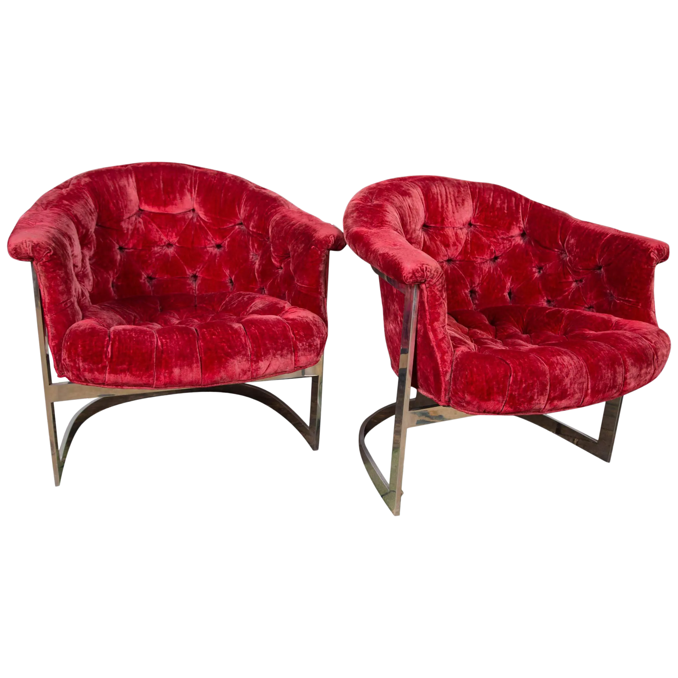 Velvet club chairs for sale Clearance