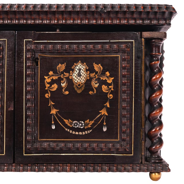 Antique Regency Inlaid Rosewood Silver Perfume Bottle Box Dressing Set 1824 - Set of 4 For Sale - Image 9 of 12