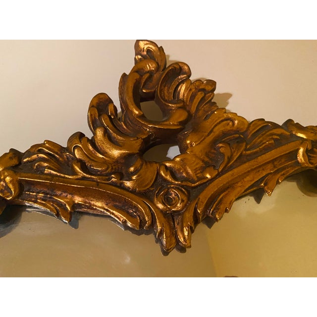 1900 - 1909 Antique Giltwood Mirror For Sale - Image 5 of 9