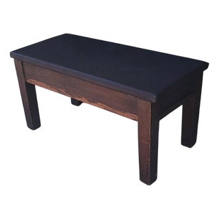 19thc Original Red Painted Foot Stool For Sale