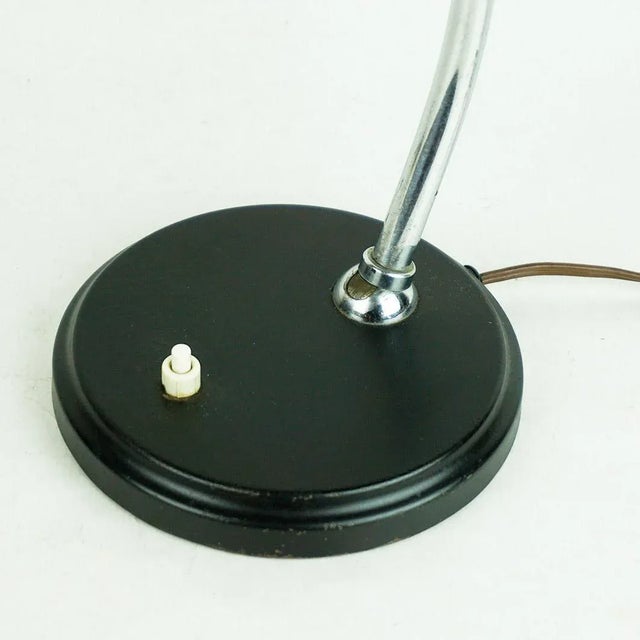 Black Bauhaus or Industrial Style Table or Desk Lamp, 1930s For Sale - Image 4 of 8