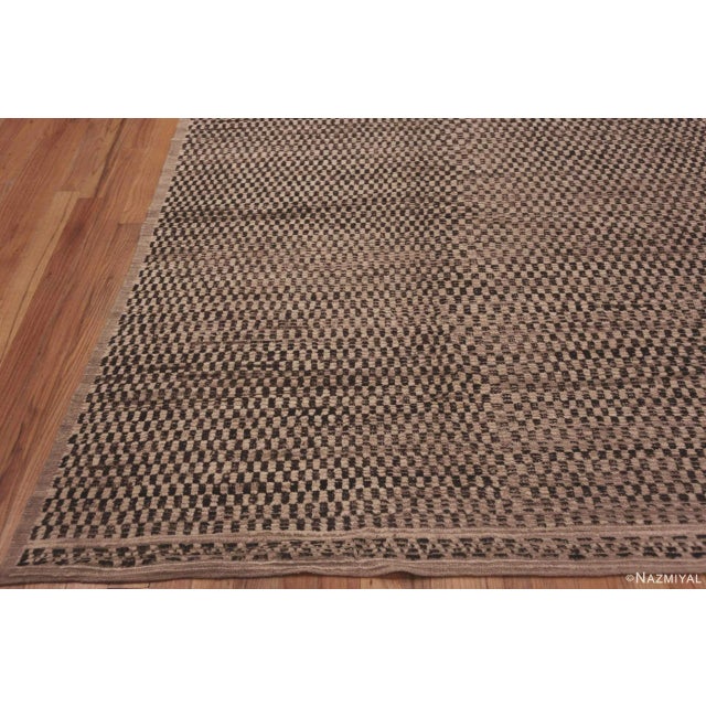 Contemporary Large Size Geometric Checkerboard Patterned Contemporary Modern Rug For Sale - Image 3 of 7