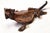 Burnt Umber 1980s Michael Storey Metal Sculpture Lizard Shelf or Wall Hanging For Sale - Image 8 of 11