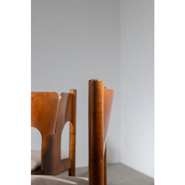 Vintage Italian Chairs from Mobilgirgi, 1970s, Set of 6 For Sale - Image 4 of 16